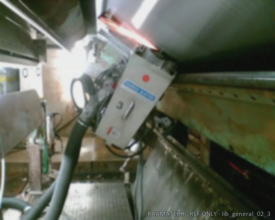 Thermal-spray gun in operation